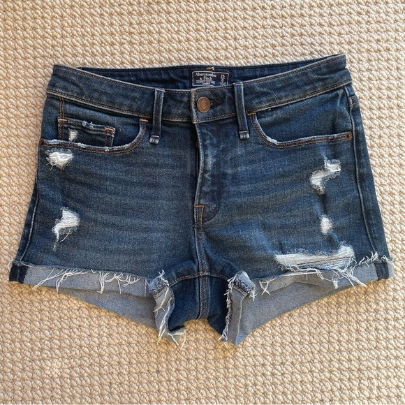 Abercrombie & Fitch Jean Shorts Size 25 - Picture 1 of 12